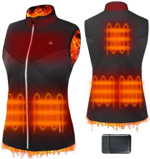 Women's Heated Vest with Battery Pack Included Heated Vests for Women with 10000mAh Rechargeable Power Bank