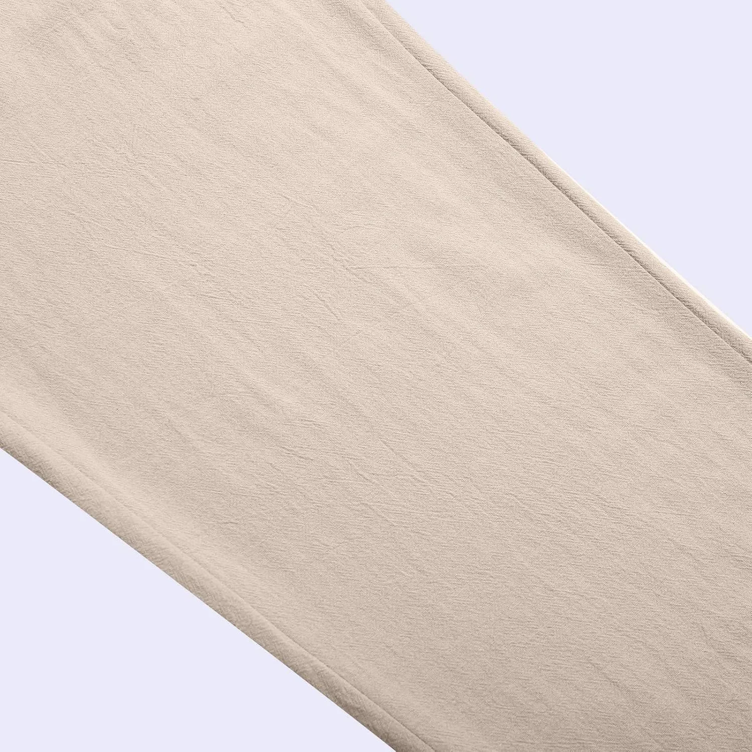 Women's Linen Pants Casual 2025 Solid Loose Drawstring Pants Elastic Waist Straight Leg Baggy Trousers with Pockets