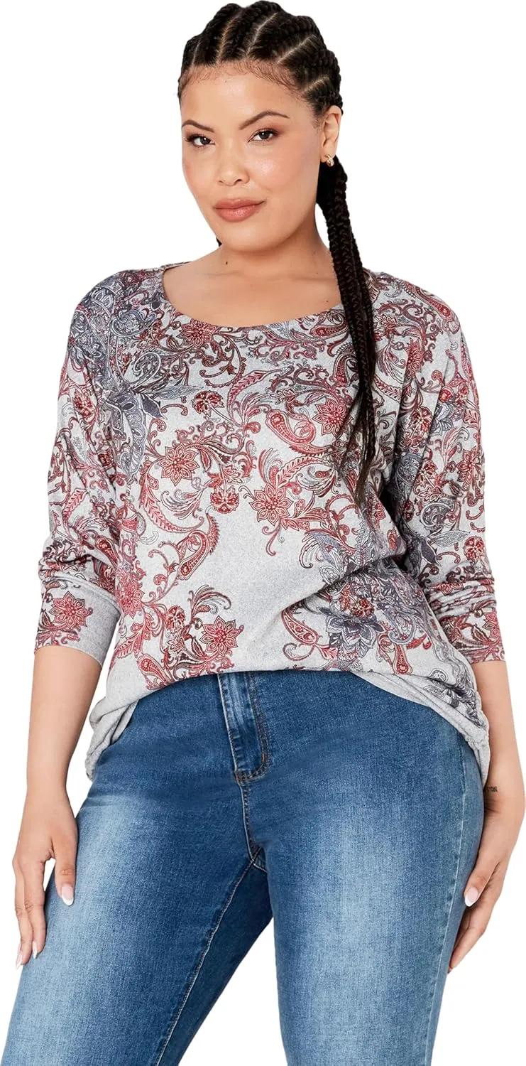 Women's Plus Size Top - Charlene Side Tie