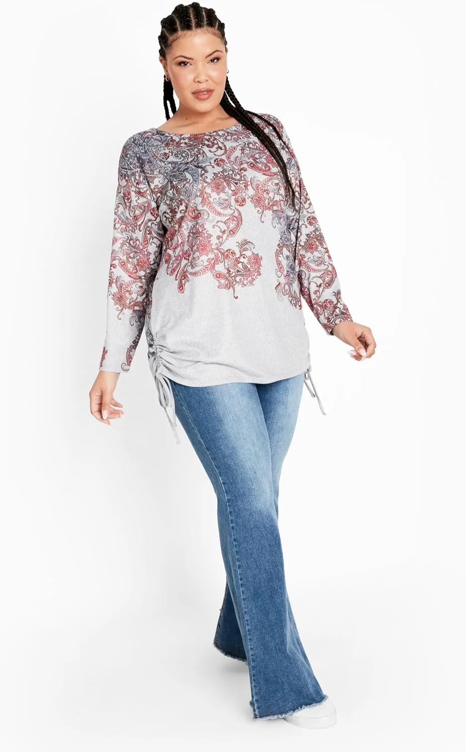 Women's Plus Size Top - Charlene Side Tie