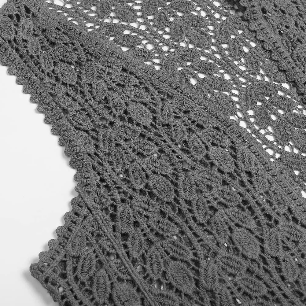 Women's Sleeveless Open Front Cardigan Vest Lightweight Cool Crochet Cardigans for Women