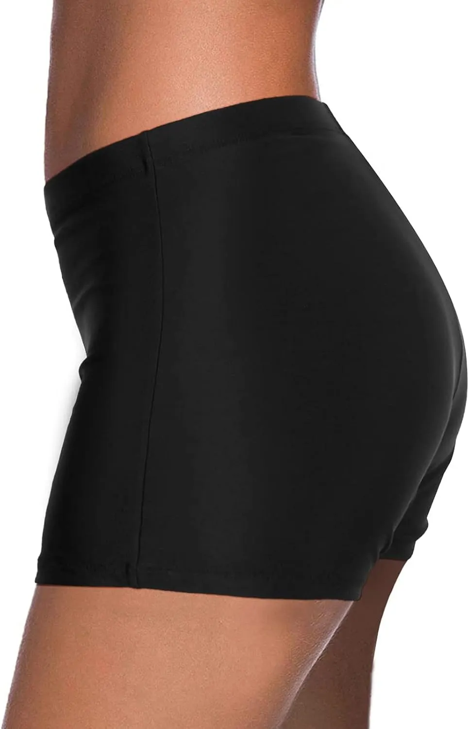 Womens Swim Shorts Solid Tankini Bottoms Swimsuit Bathing Suit Swimming Shorts Boyshort Swimwear