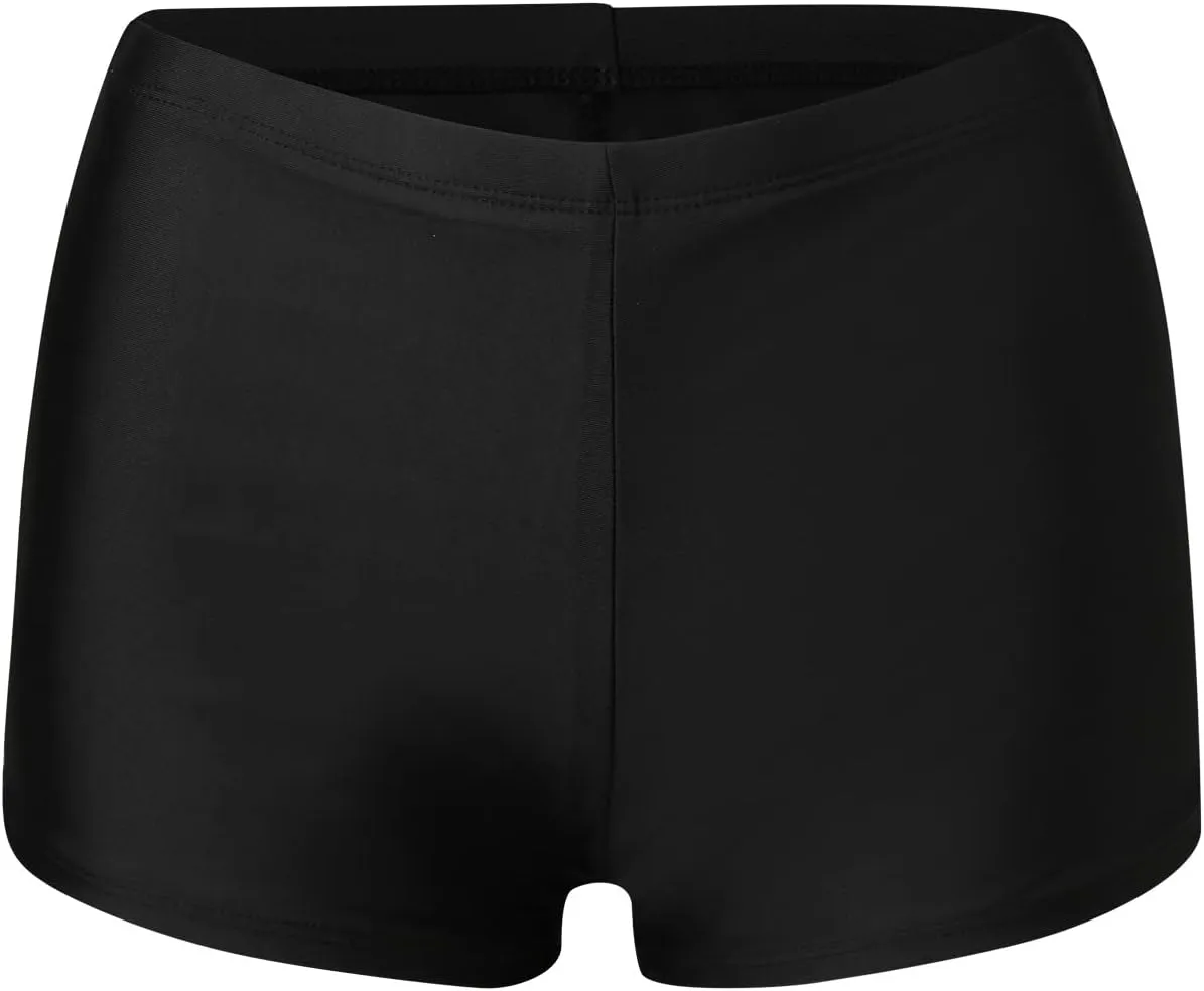 Womens Swim Shorts Solid Tankini Bottoms Swimsuit Bathing Suit Swimming Shorts Boyshort Swimwear