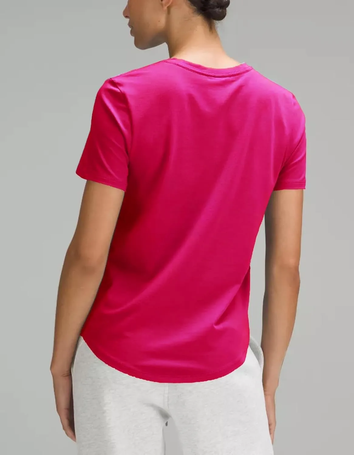 Women's Workout T-Shirt Short Sleeve Lightweight Crew Neck Shirts Yoga Running Exercise Athletic Tee Top