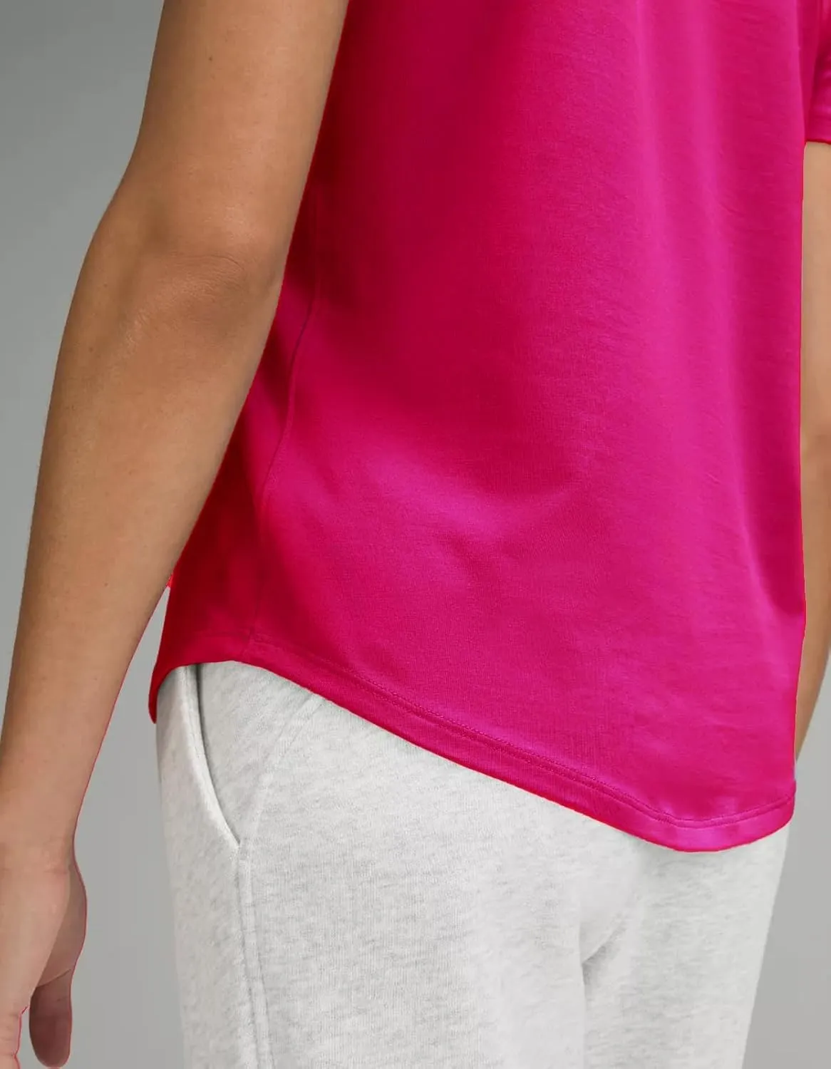 Women's Workout T-Shirt Short Sleeve Lightweight Crew Neck Shirts Yoga Running Exercise Athletic Tee Top