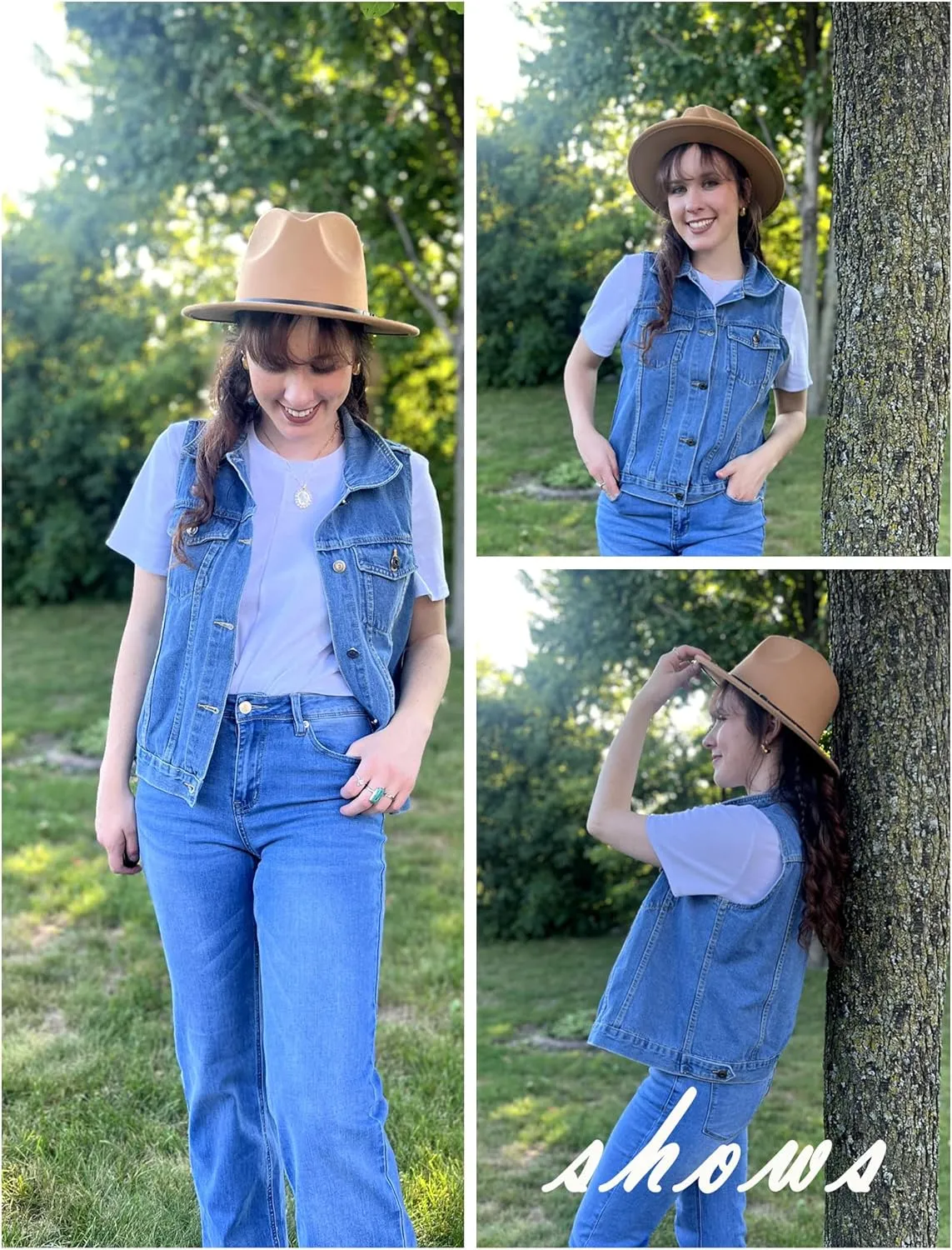 Zeagoo Women's Denim Vest Jean Vest Casual Sleeveless Jacket With Flap Pockets