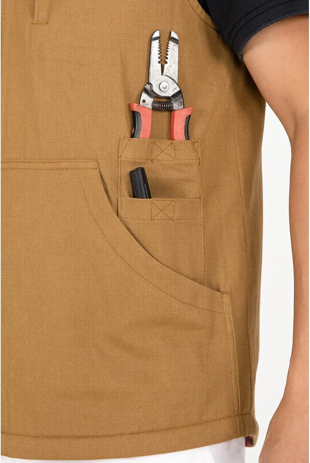 ZENTHACE Men's Reversible Casual Vest Flannel Fleece Lined Outdoor Work Safari Fishing Travel Vest Jacket